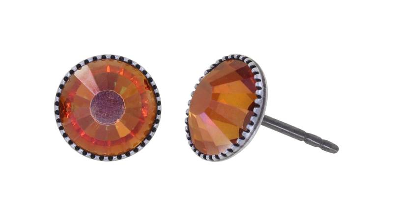 konplott - Ohrstecker - Black Jack orange von konplott