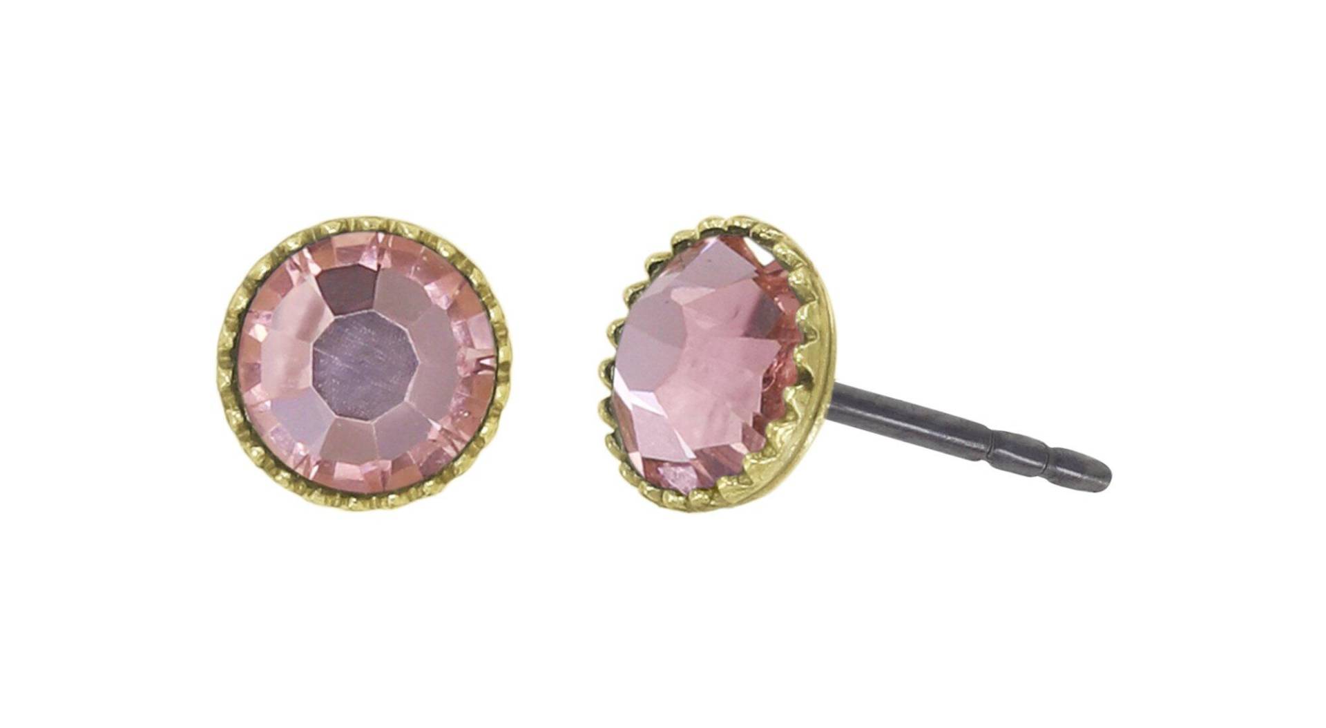 konplott - Ohrstecker - Black Jack pink von konplott