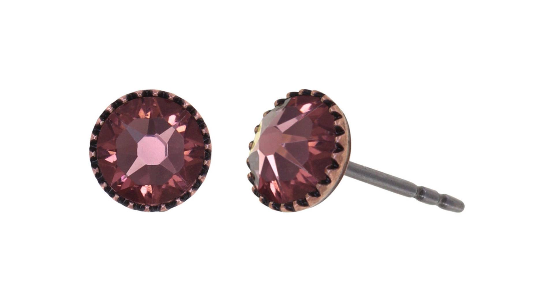 konplott - Ohrstecker - Black Jack pink von konplott