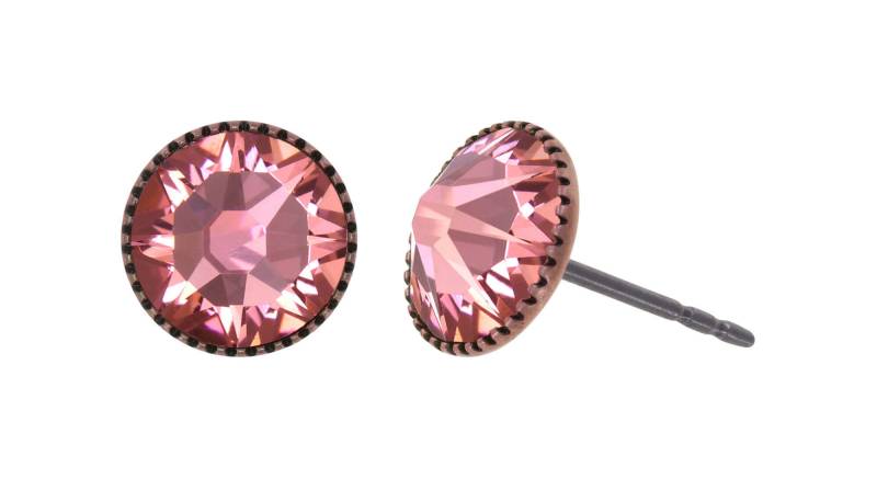 konplott - Ohrstecker - Black Jack pink von konplott