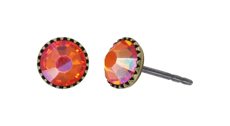 konplott - Ohrstecker - Black Jack rot/orange von konplott