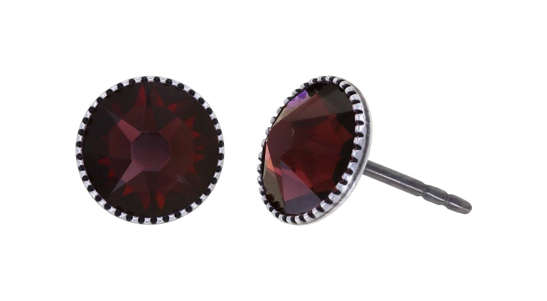 konplott - Ohrstecker - Black Jack rot von konplott