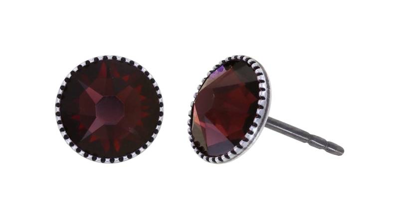 konplott - Ohrstecker - Black Jack rot von konplott