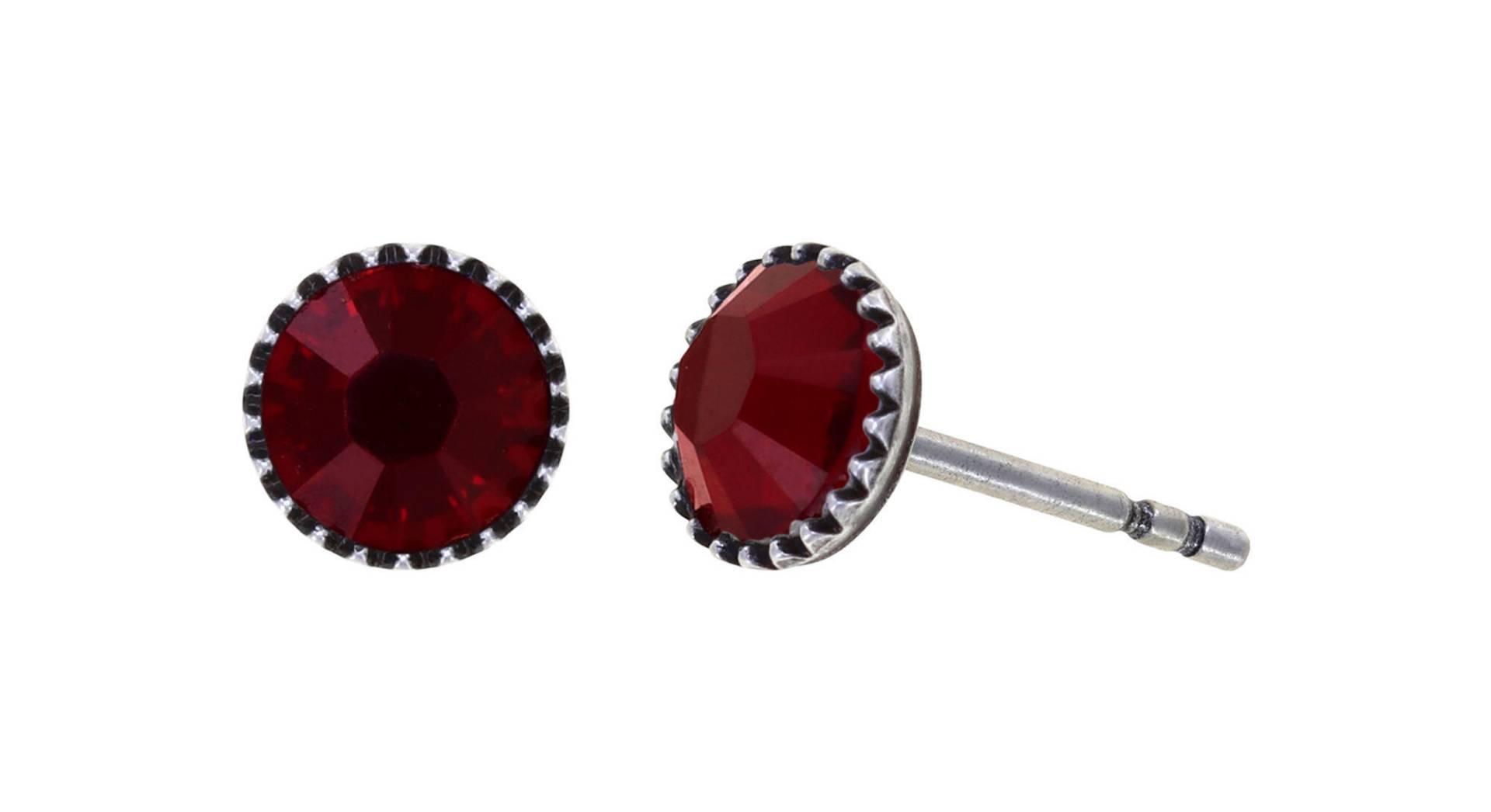 konplott - Ohrstecker - Black Jack rot von konplott