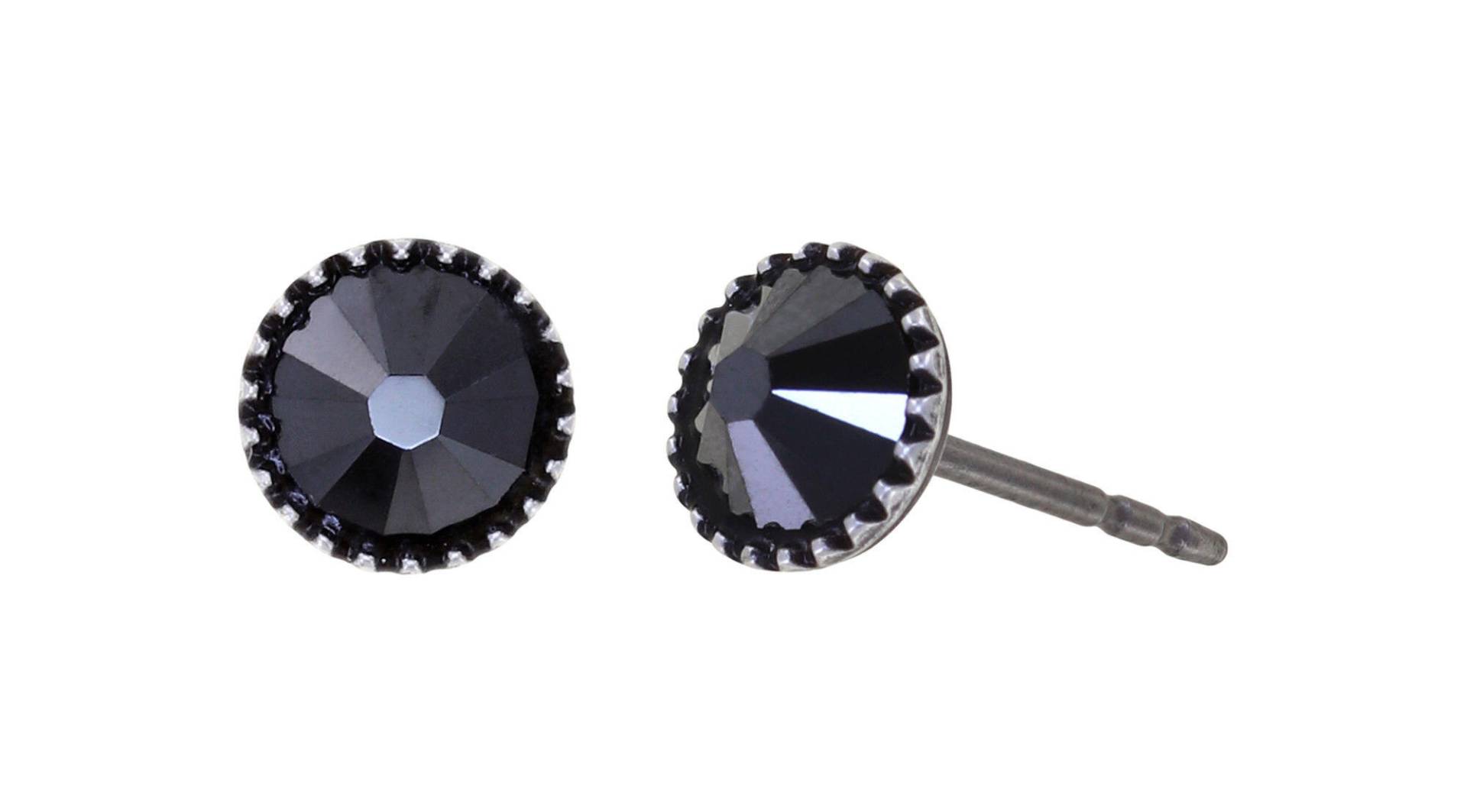 konplott - Ohrstecker - Black Jack schwarz von konplott