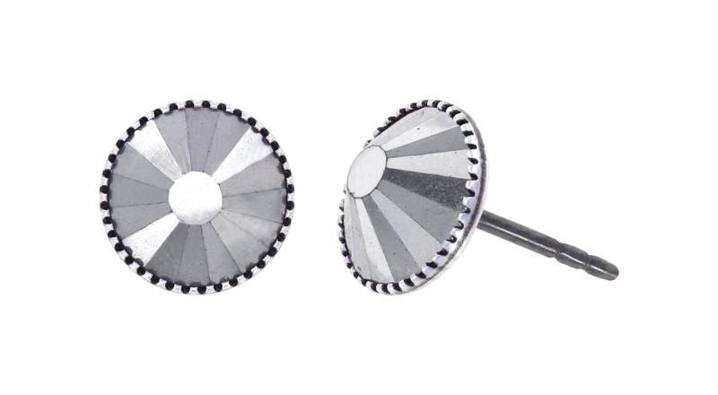 konplott - Ohrstecker - Black Jack silver von konplott