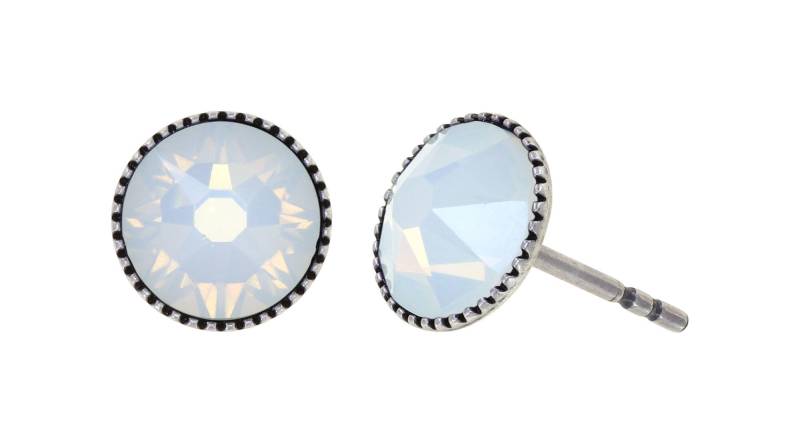 konplott - Ohrstecker - Black Jack weiß/blau von konplott