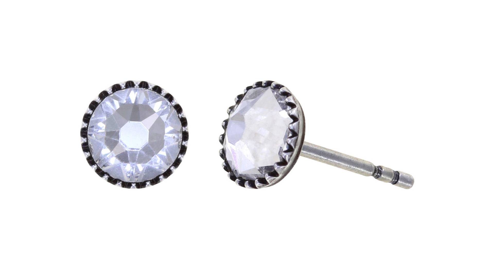 konplott - Ohrstecker - Black Jack weiß von konplott