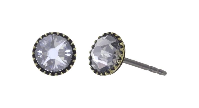 konplott - Ohrstecker - Black Jack weiß von konplott