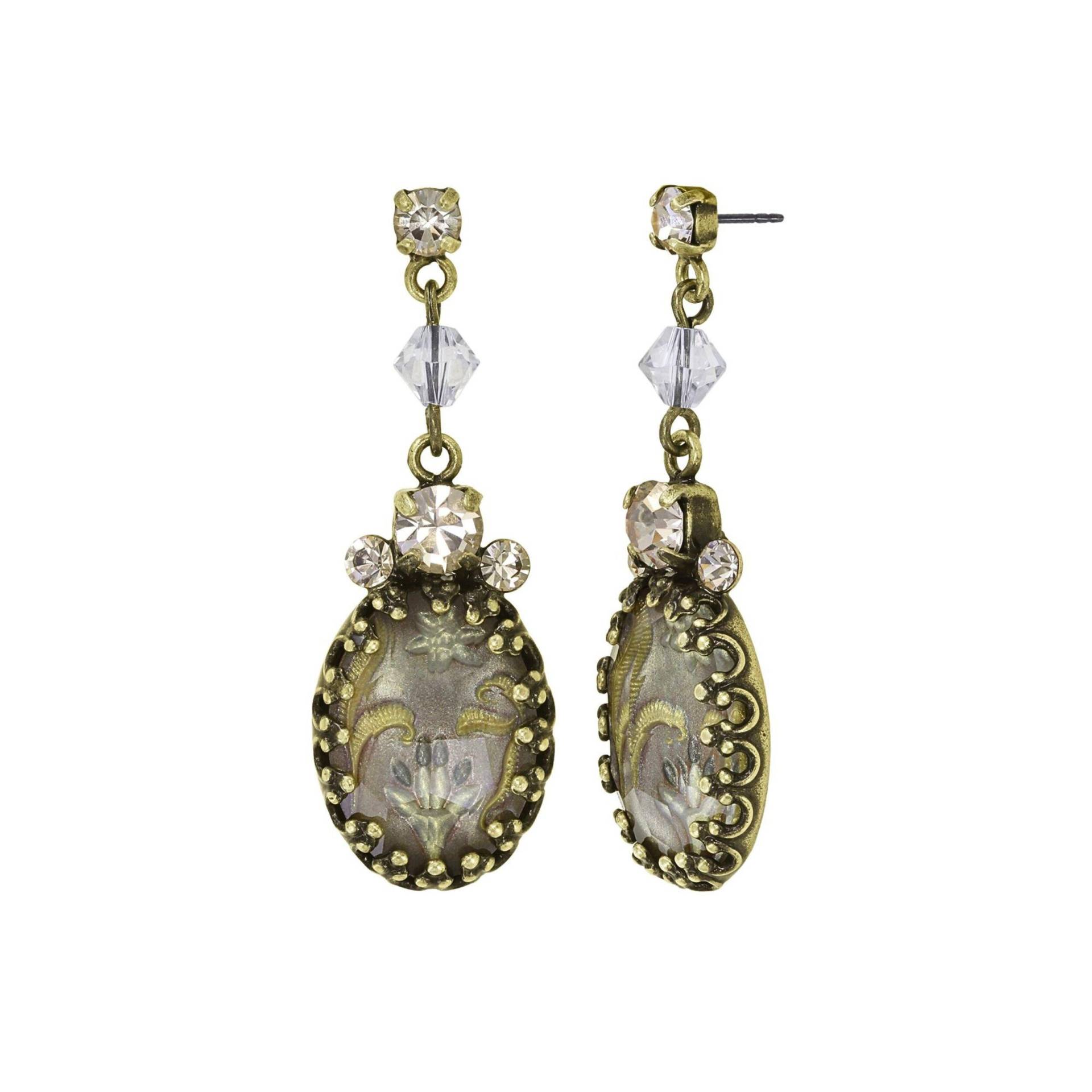 konplott - Ohrstecker - Chinoiserie braun von konplott