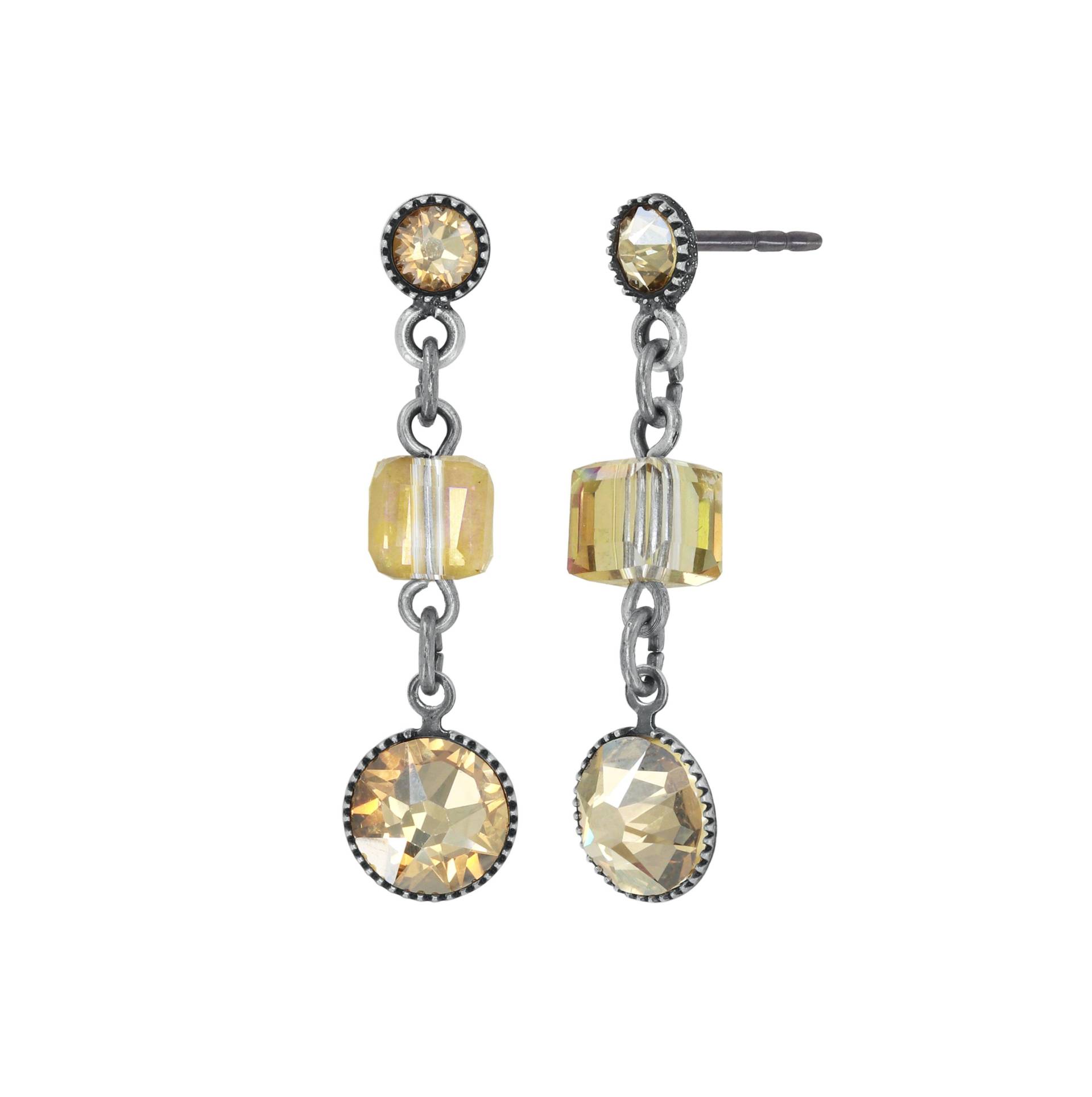 konplott - Ohrstecker - Cubes gelb von konplott