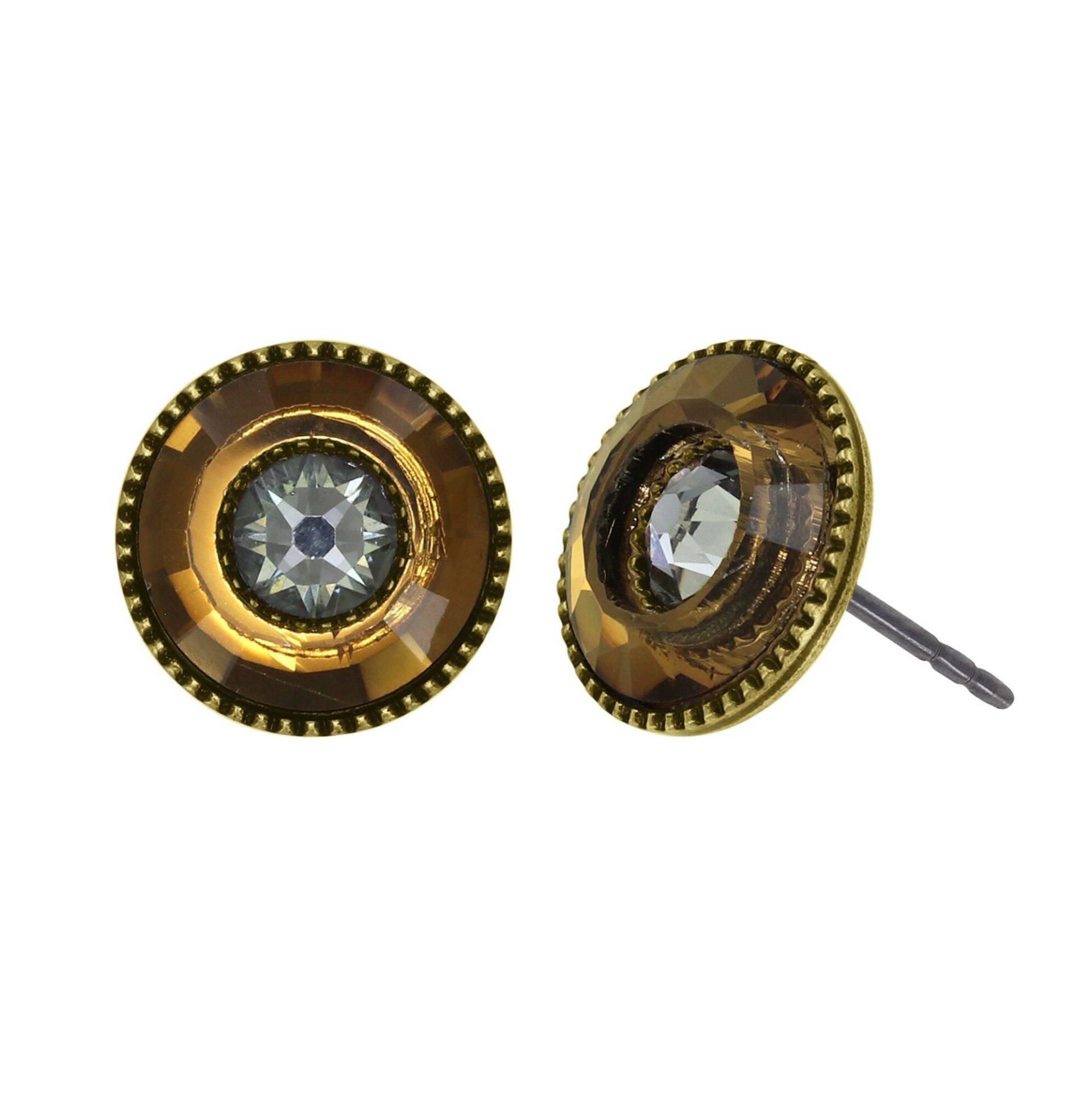 konplott - Ohrstecker - Donutissima braun von konplott