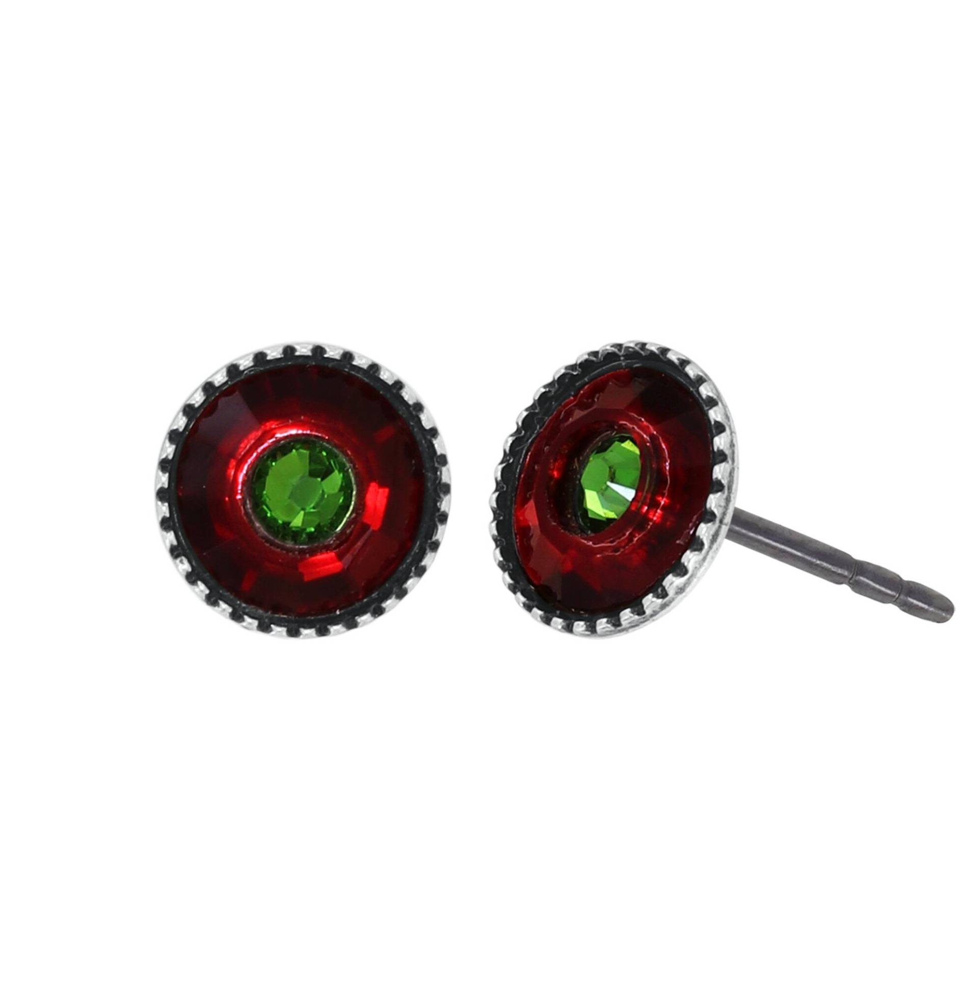 konplott - Ohrstecker - Donutissima grün/rot von konplott