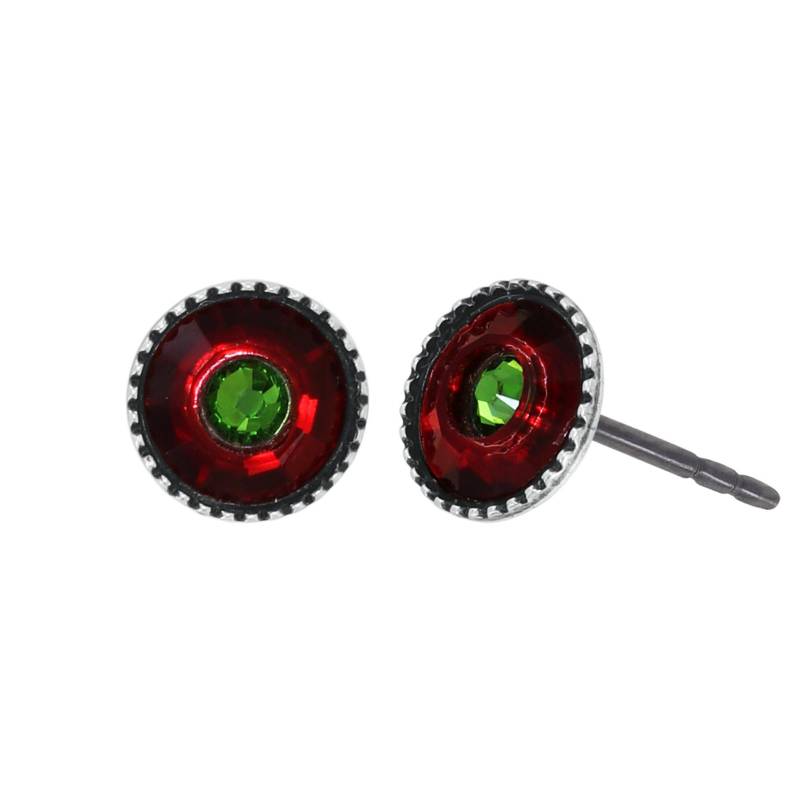 konplott - Ohrstecker - Donutissima grün/rot von konplott