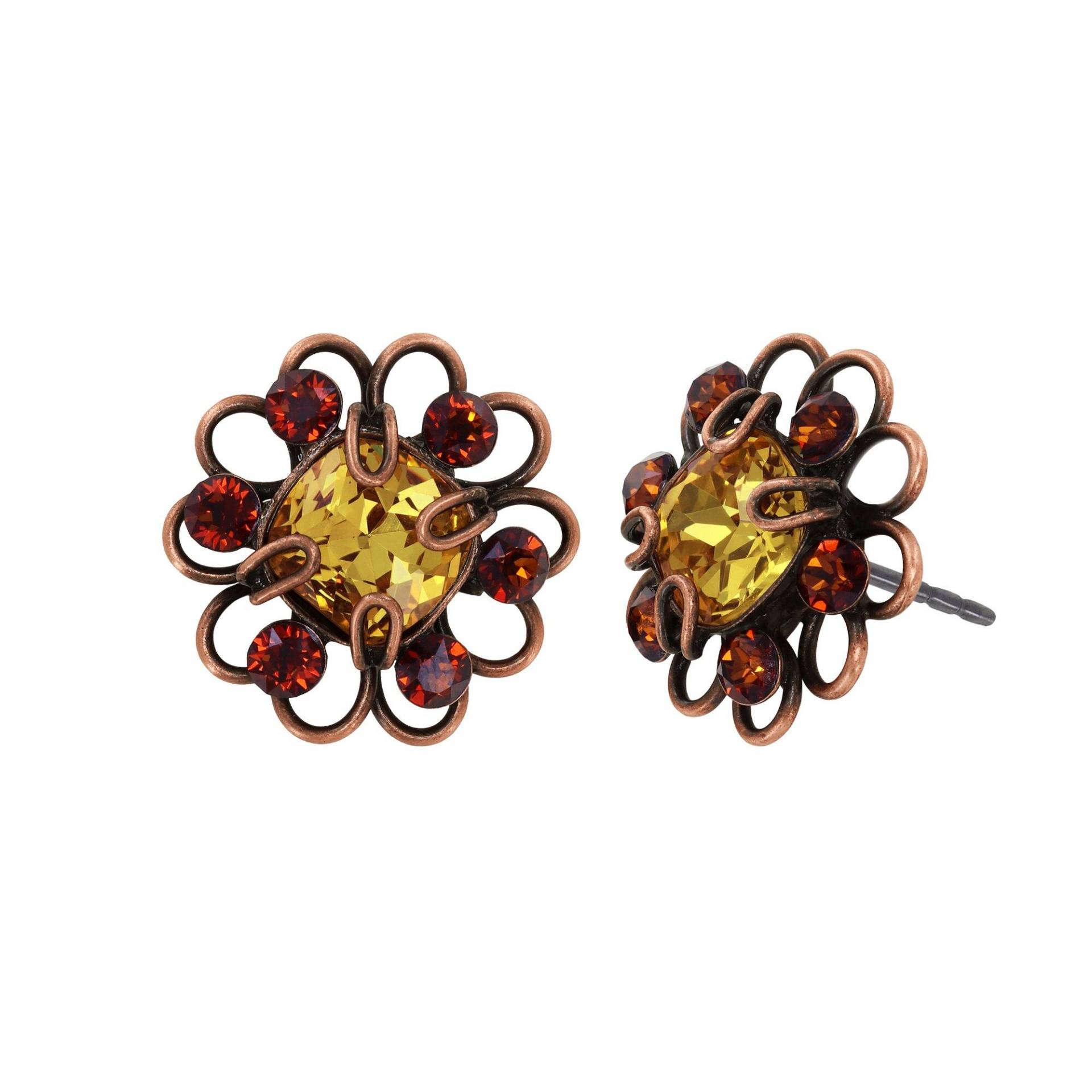 konplott - Ohrstecker - Gem Rocks braun von konplott