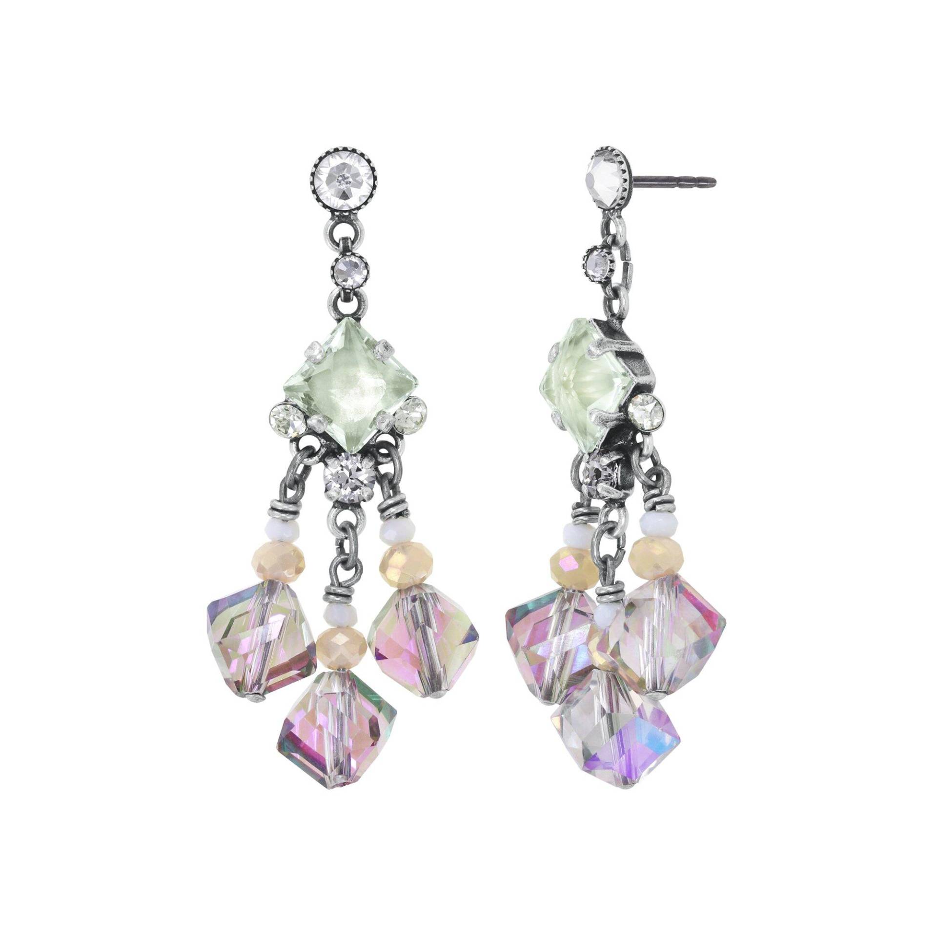 konplott - Ohrstecker - Indian Summer gelb/grün/lila von konplott