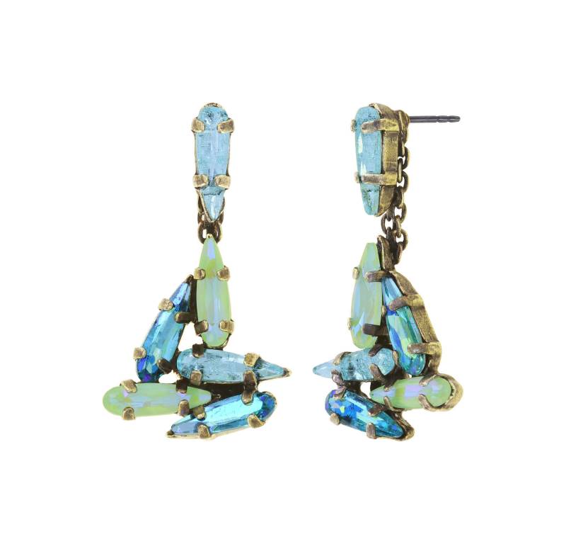 konplott - Ohrstecker - Jumping Drops grün/blau von konplott