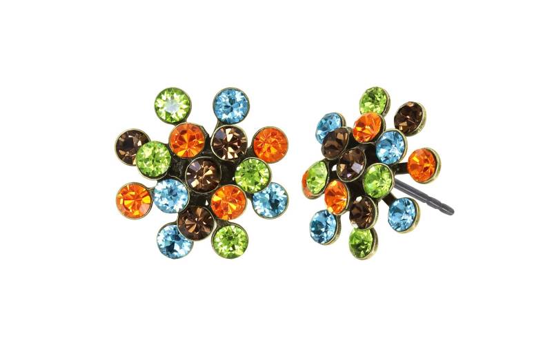 konplott - Ohrstecker - Magic Fireball Mini blau/braun/grün von konplott