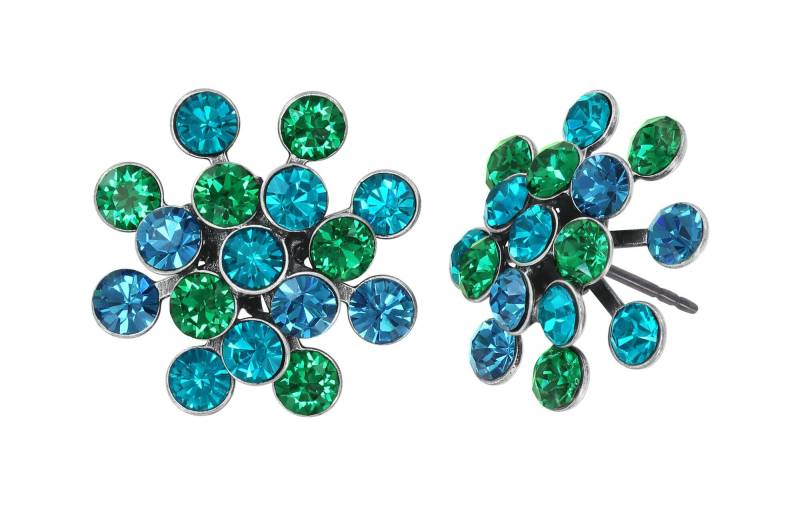 konplott - Ohrstecker - Magic Fireball blau/grün/silver von konplott