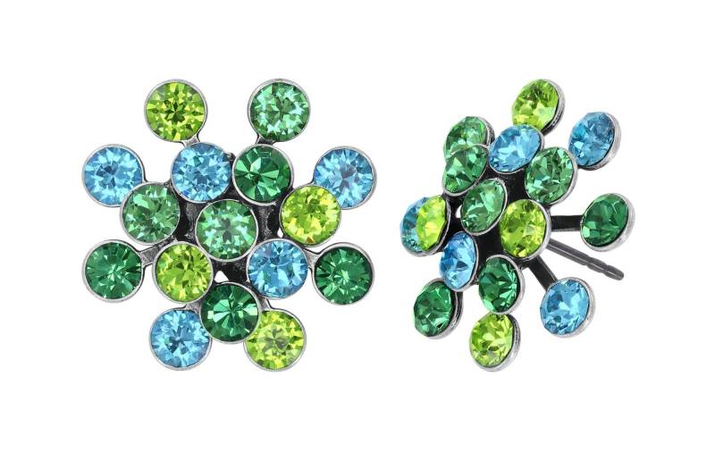 konplott - Ohrstecker - Magic Fireball blau/grün/silver von konplott