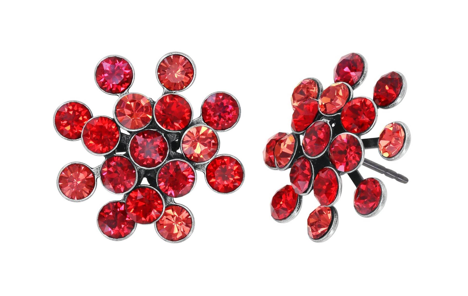 konplott - Ohrstecker - Magic Fireball rot/silver von konplott