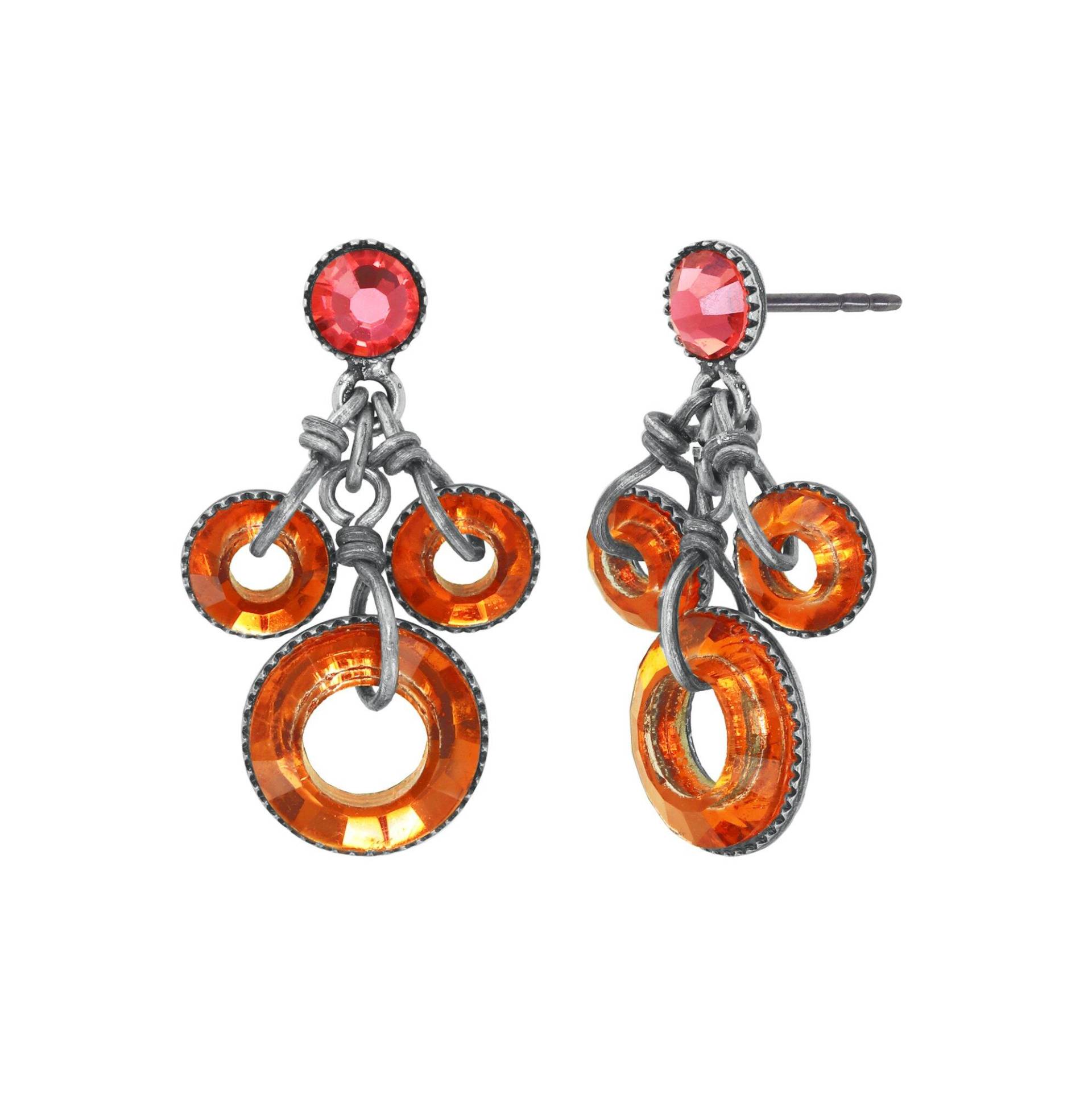 konplott - Ohrstecker - Sporty Glimpse orange von konplott