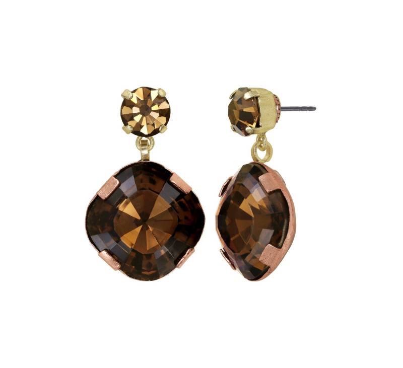 konplott - Ohrstecker - To The Max braun/gold von konplott