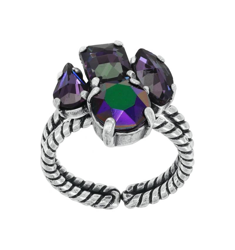 konplott - Ring - Afternoon Tea de Luxe blau/grün/violet von konplott
