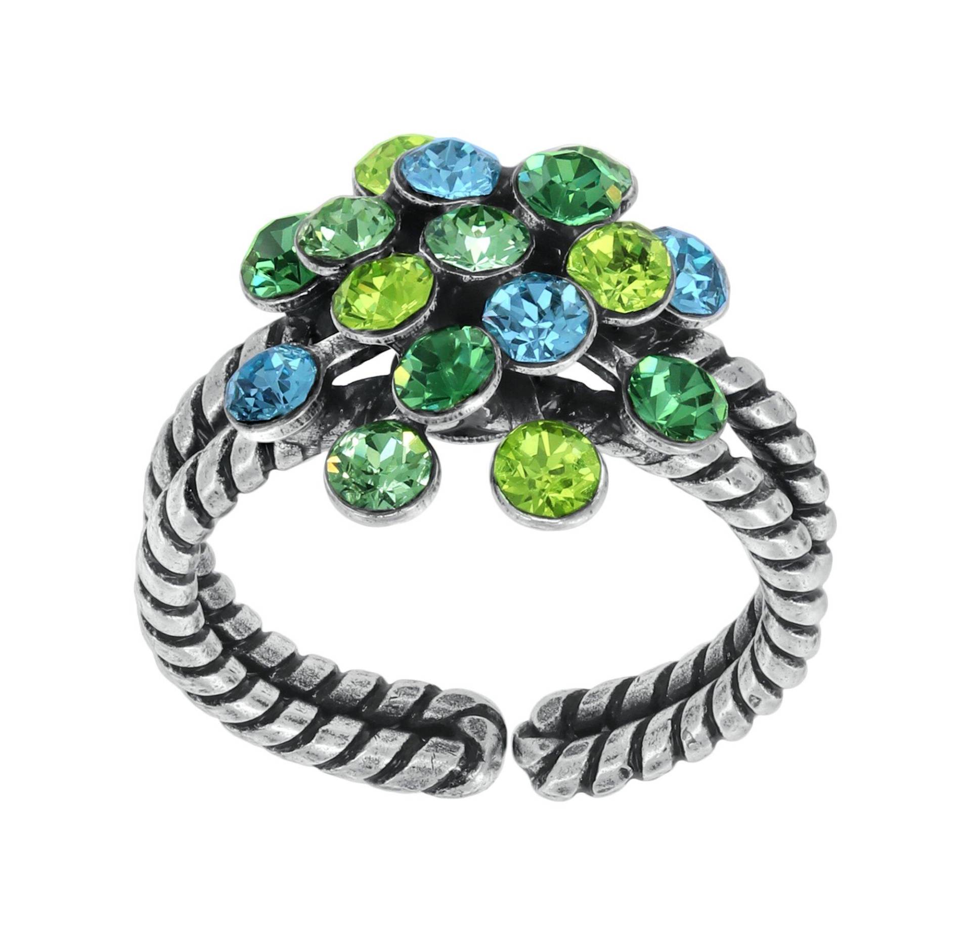 konplott - Ring - Magic Fireball blau/grün/silver von konplott
