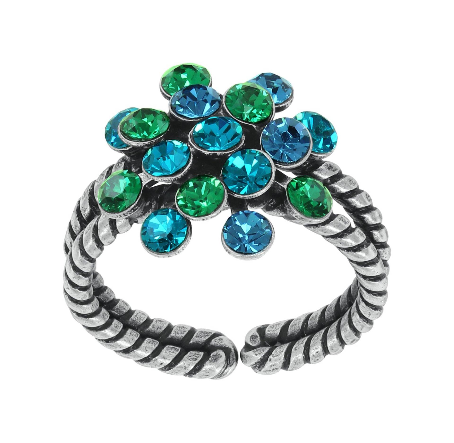 konplott - Ring - Magic Fireball blau/grün/silver von konplott