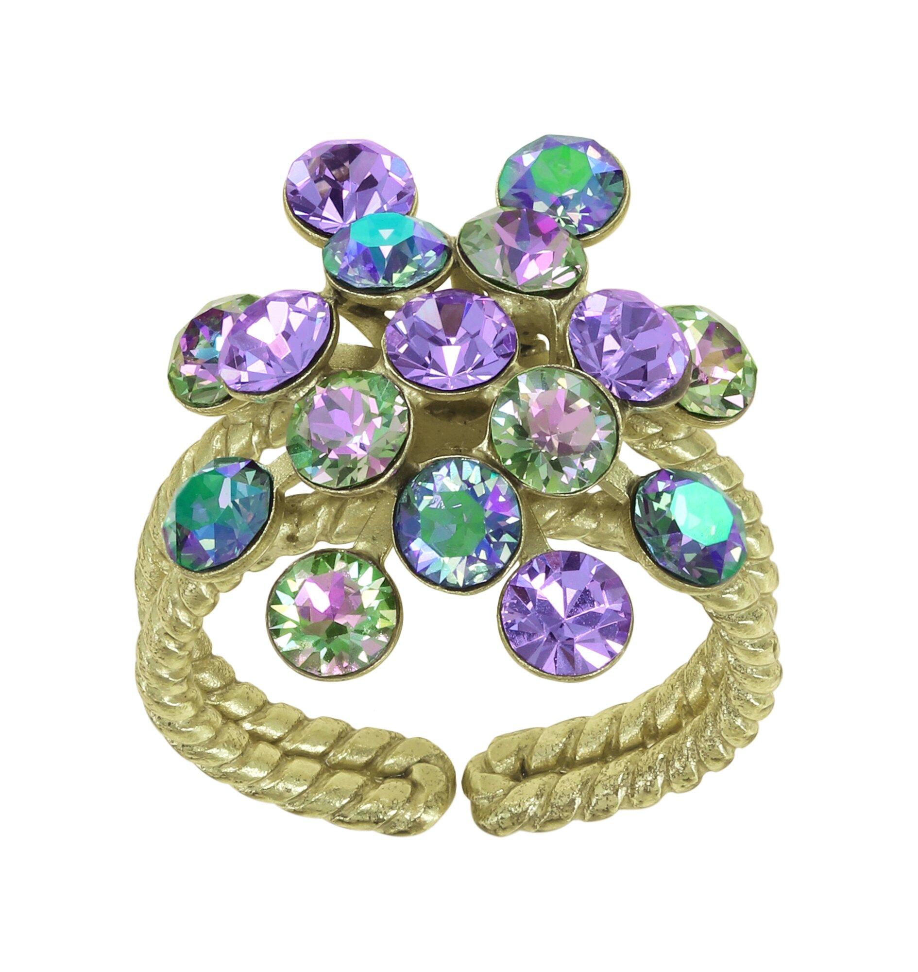 konplott - Ring - Magic Fireball grün/lila von konplott