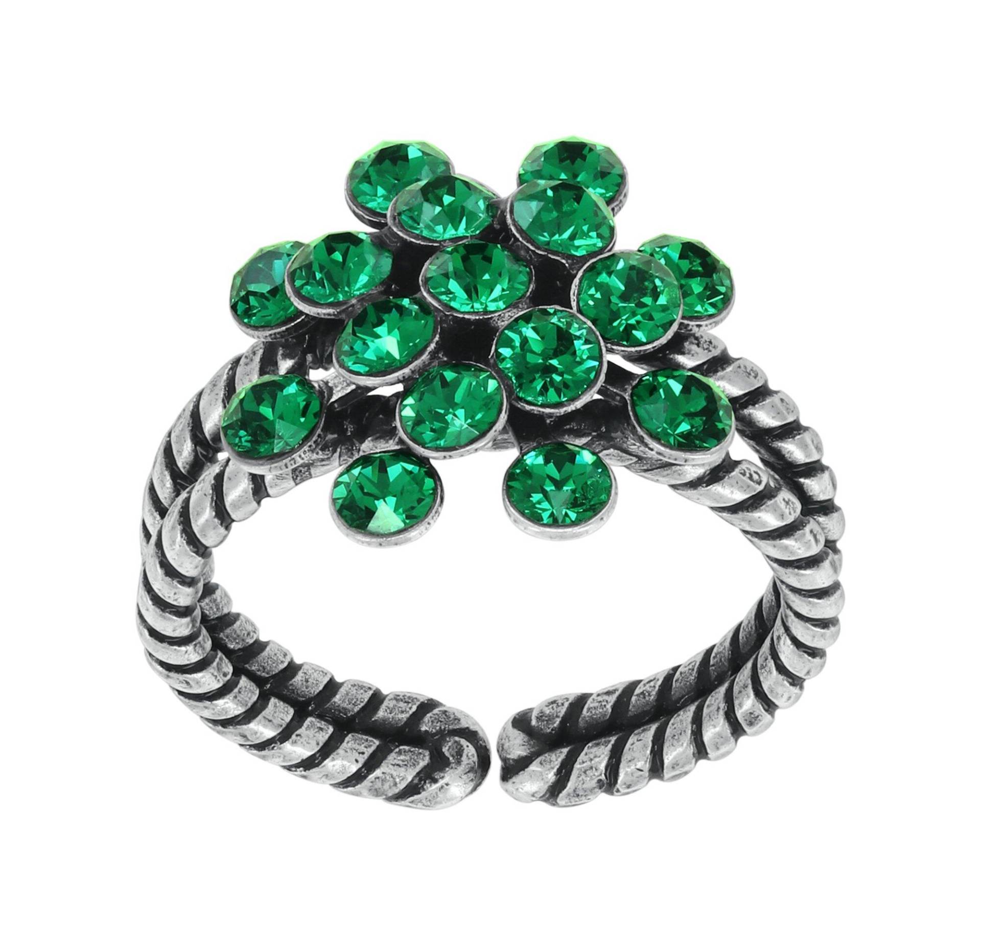 konplott - Ring - Magic Fireball grün/silver von konplott