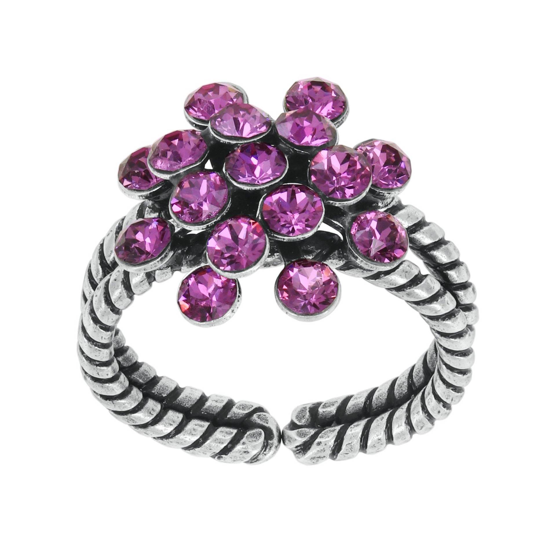 konplott - Ring - Magic Fireball pink/silver von konplott