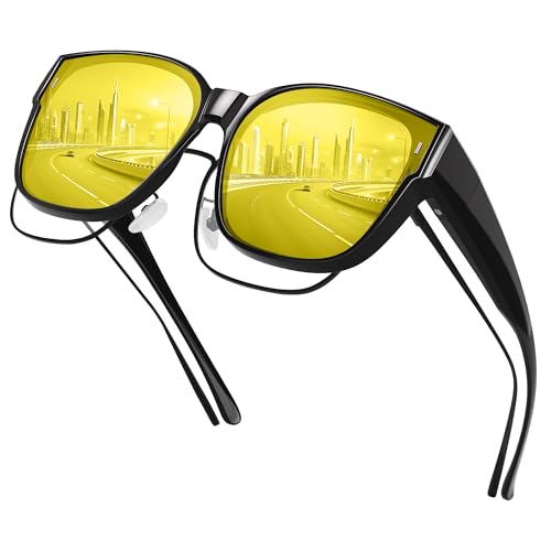 konqkin Nachtsichtbrille-Damen-Herren-Nachtfahrbrille-Nachtbrille-Zum-Autofahren-Sonnenbrillen-Polarisiert-Night Vision Goggles-Sonnenbrille-Autofahrerbrille Nacht,1b konqkin Nachtsichtbrille-Damen-Herren-Nachtfahrbrille-Nachtbrille-Zum-Autofahren-Sonnenbrillen-Polarisiert-Night Vision Goggles-Sonnenbrille-Autofahrerbrille Nacht,1b von konqkin
