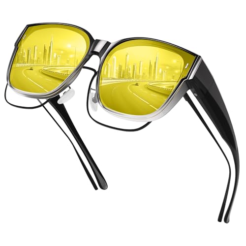 konqkin Nachtsichtbrille-Damen-Herren-Nachtfahrbrille-Nachtbrille-Zum-Autofahren-Sonnenbrillen-Polarisiert-Night Vision Goggles-Sonnenbrille-Autofahrerbrille Nacht,1c konqkin Nachtsichtbrille-Damen-Herren-Nachtfahrbrille-Nachtbrille-Zum-Autofahren-Sonnenbrillen-Polarisiert-Night Vision Goggles-Sonnenbrille-Autofahrerbrille Nacht,1c von konqkin