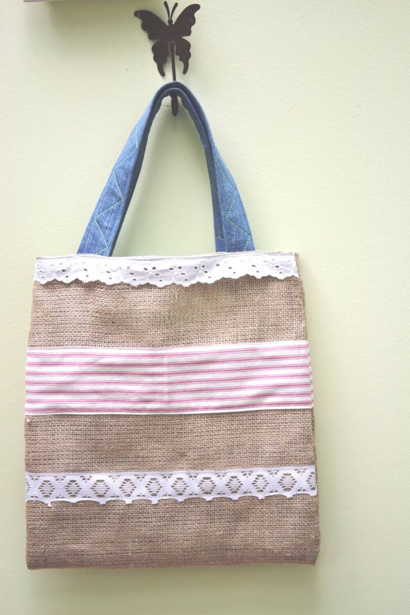 Einkaufstasche, Applikationen Tasche, Markt Jutetasche, Shabby Chic Markttasche, Stofftasche Einkaufstasche, Applikationen Tasche, Markt Jutetasche, Shabby Chic Markttasche, Stofftasche von kookyhandbags