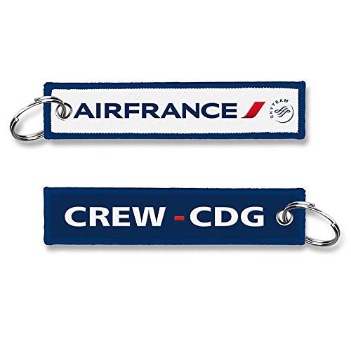 Air France Schlüsselanhänger gewebt - Blau - Unisex-Erwachsene - Reise-Enthusiasten, Flugfans von koolkrew