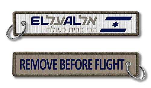 El Al Israel Airlines Crew Baggage RBF gewebter Schlüsselanhänger, Grau El Al Israel Airlines Crew Baggage RBF gewebter Schlüsselanhänger, Grau von koolkrew