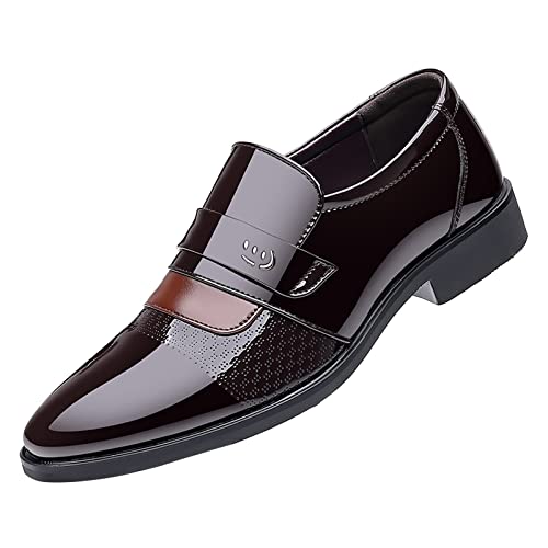 Mode Sommer und Herbst Herren Lederschuhe Low Heeled Pointed Toe Slip On Business Simple Solid Color Schuhe Herren Sommer Angebot von koperras