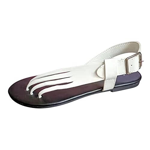 koperras Schuhe Extra Weit Damen Art und Weise atmungsaktive Freizeit-Sandalen für Frauen Jack Damen Sandalen 37 (White, 39) von koperras