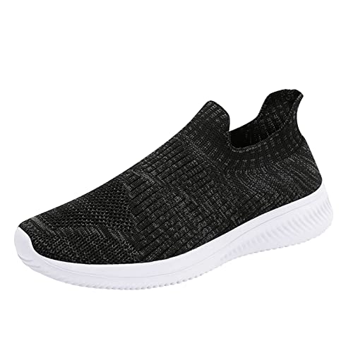 koperras Schuhe Herren 45 Winter Herrenschuhe Sommer Leichte Komfortschuhe rutschfeste Freizeitschuhe Ski Schuhe Herren 47 (Black, 45) von koperras