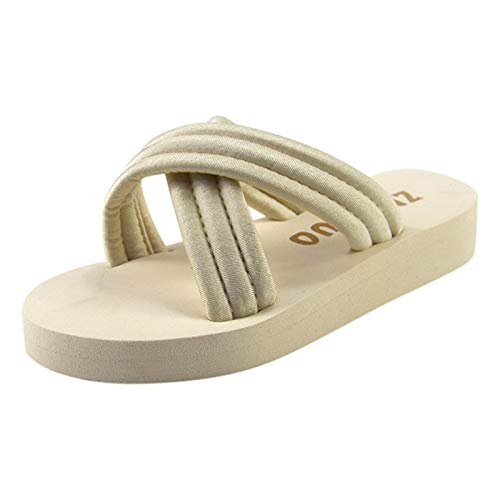 koperras Vintage Damenschuhe Sandalen atmungsaktive Fashion-Schuhe für Frauen Hausschuh für Frauen Sneaker Schuhe Damen Winter (White, 37) von koperras