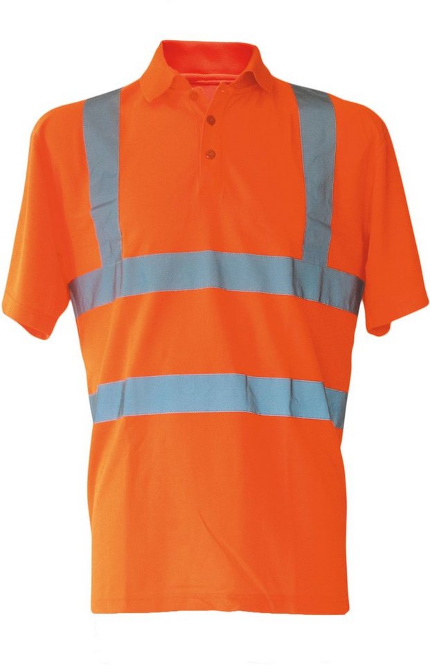 korntex Warnschutz-Shirt Herren Hi-Viz Arbeits Polo Shirt Basic EN ISO 20471 von korntex