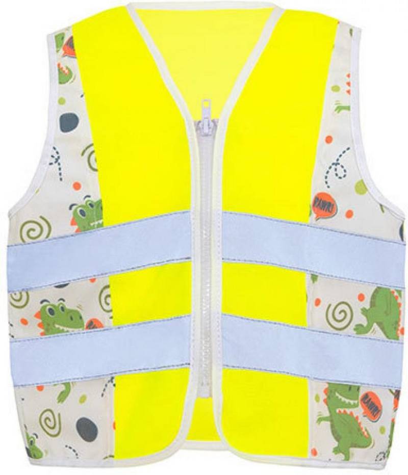 korntex Warnweste Kinder Safety Vest Action Dinosaurs CO² Neutral von korntex