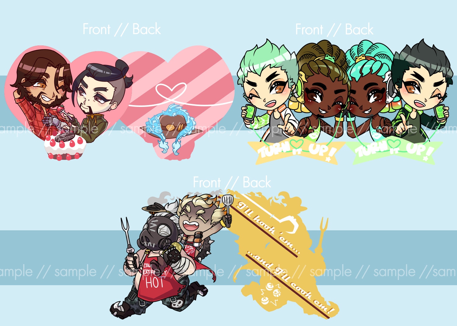 Overwatch Mchanzo/Gencio/Roadrat Anhänger Overwatch Mchanzo/Gencio/Roadrat Anhänger von koruhime
