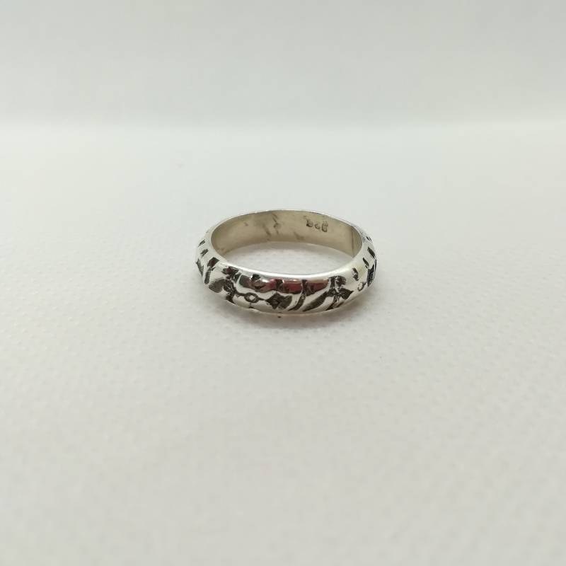 925 Silber Ring Mit Floralem Muster, Für Frauen, Frauen von kosmojewellery