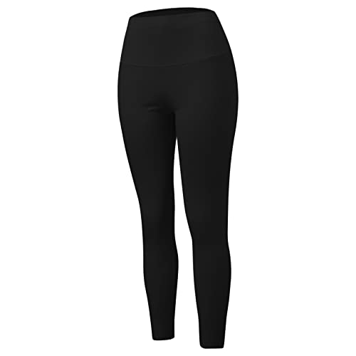 kosopse Thermoleggings Damen Winter - Leggings Damen Winter - Thermo Strumpfhose Winterleggins High Waist Strumpfhose Winter Baumwolle Laufhose Lang Winterhose Gefüttert Große Größe Fleecehose von kosopse