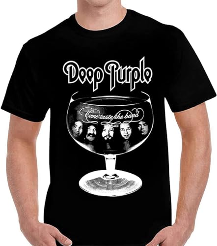 Men's Deep Purple Come Taste The Band Album T Shirt Black(Large) von kouxi
