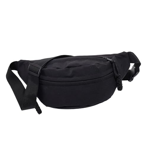 Damen-Gürteltasche, Schultertasche, stilvolle Tasche, Geldbeutel, Reisetasche, Herren-Hüfttasche, Brusttasche für Workout, Rucksackreisen, Radfahren, Schwarz von kowaku