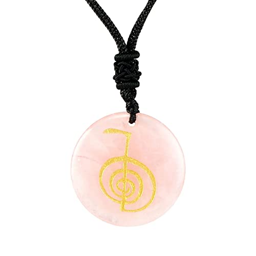 kowaku Anhänger Charm Cho KU Rei Anhänger DIY Halskette Armband Ohrring Bastelbedarf Reiki Anhänger Halskette für Thanksgiving Halloween, Rosa von kowaku